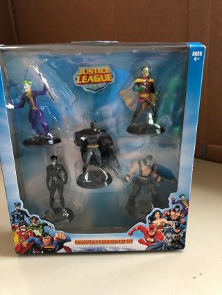 Justice League Collectible Figurine Box Set W/robin (001)