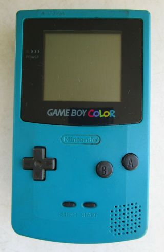 Vtg Nintendo Game Boy Color Cgb - 001 Turquoise Not