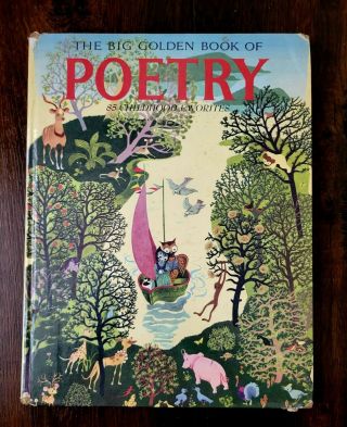 Vtg The Big Golden Book Of Poetry 85 Childhood Favorites 1971