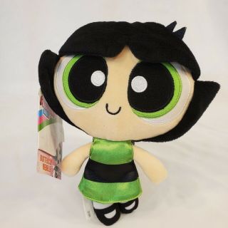 Powerpuff Girls Cartoon Network Buttercup Doll Plush With Tags 7” Vintage