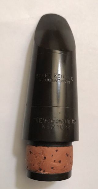 Vintage Woodwind Company York Steel Ebonite Clarinet Mouthpiece