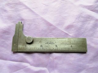 Vintage L S Starrett 5 Inch No.  425 Pocket Caliper Handy Machinist Tool