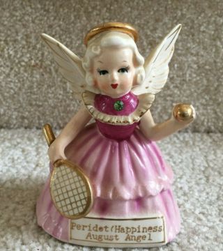 Vintage S R Fine Quality Japan August Angel With Tennis Ball & Racquet