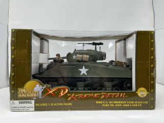 Ultimate Soldier 1:18 Wwii Us M4 Sherman Tank With Driver