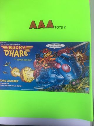 Vintage Hasbro 1990 Bucky O’hare Toad Croaker Vehicle In The Box