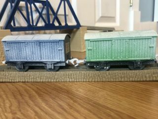 Thomas The Train Trackmaster Tomy SODOR SNOW STORM TOBY & TROUBLESOME TRUCK VANS 3