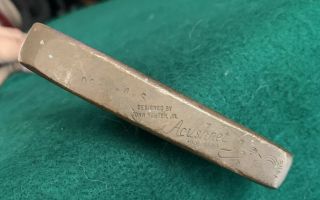 Vintage Acushnet Bullseye Brass Blade Putter - 34”