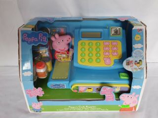 Peppa Pig Cash Register Till Toy And.  Box Has Tears Age 3,