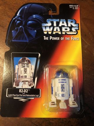 Kenner Star Wars 1995 Power Of The Force R2 - 2 With Retractable Leg Red Card