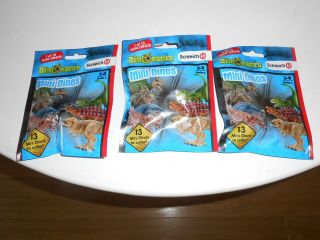 Schleich Mini Dinos Figures Blind Bags Bundle Of 3 Dinosaurs Series 2