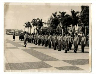 Revolutionary Militia Battalion Graduation Havana Cuba 1960s Vintage Photo Y 121
