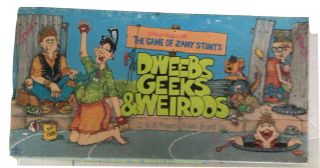 Vintage 1988 Dweebs Geeks & Weirdos Board Game,  Golden,  Retro 1988,  100 Complete