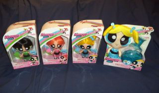 3 Powerpuff Girls Deluxe 6 " Dolls Complete Set Blossom,  Bubbles & Buttercup,