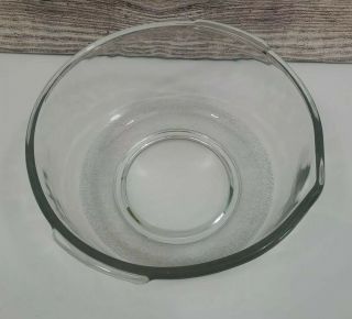 Vintage Oster Regency Kitchen Center Set Glass Mixing Bowl Large 9 1/2 "