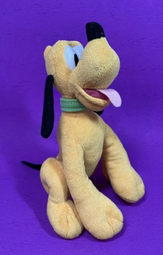 Disney Junior Mickey Mouse Clubhouse Pluto Dog 9 " Beans Plush Stuffed Animal