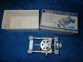 Vintage Craftsman Doweling Jig No.  9 - 4186 In The Box Made In The Usa