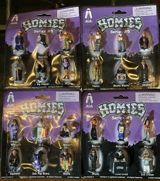 Homies Series 5 Complete Set - All 24 Homies - 1 5/8 " Tall 2002