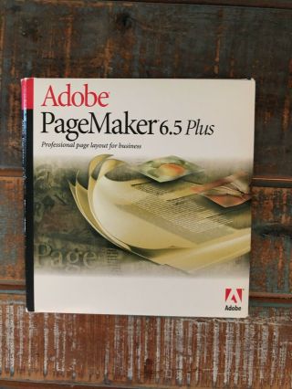 Adobe Pagemaker 6.  5 Plus Mac Cds Vintage 1999