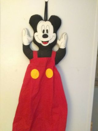 Vintage 90s Disney Mickey Mouse Grocery Bag Holder/ Diaper Stacker Large 3 Foot