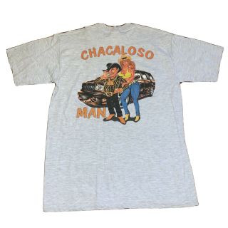 Vintage Chacaloso Man Mexican Gangster Drug Cartel Dealer Thug Shirt Rare Size L