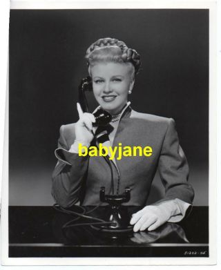Ginger Rogers Vintage 8x10 Photo 1945 Portrait On Telephone Weekend At Waldorf