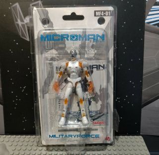 Takara Microman Military Force Mf4 - 01 4 " Action Figure 2004 Complete