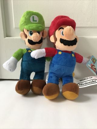 Jakks Mario Luigi Plush World Of Nintendo 8 " Stuffed Collectible.