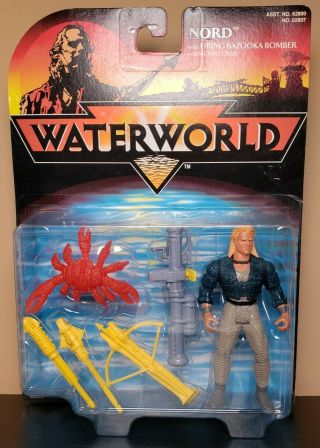 1995 Kenner Hasbro Waterworld Nord Villain Bazooka Bomber Action Figure Toy