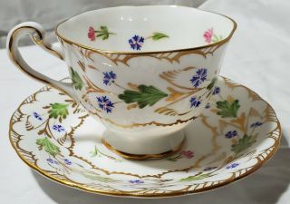 Vintage Royal Chelsea English Bone China Tea Cup & Saucer Set 379c
