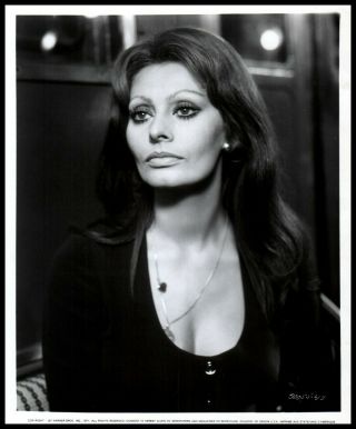 Glamorous Italian Beauty Sophia Loren Orig 1971 Warner Bros Vintage Photo 490