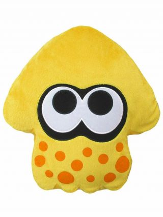 Little Buddy Splatoon 2 Sun Yellow Squid Cushion Pillow 14 " Stuffed Plush Usa