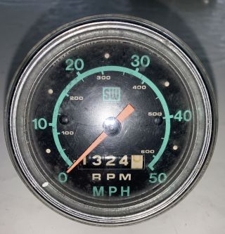 Vintage Sw Bicycle Speedometer 0 - 50 Mph