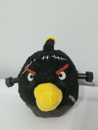 Angry Birds Seasons Frankenstein Black Bomb Bird 6 " Plush Bolts