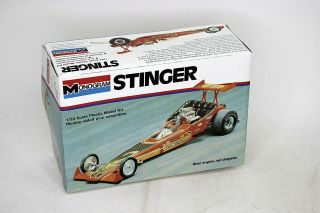 Monogram Stinger Dragster 1:24 Scale Vintage Model Kit Open Box