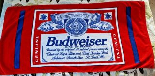 Budweiser Bottle Label Beach Towel Vintage Anheuser Busch Beer