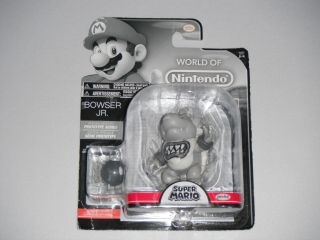 World Of Nintendo Mario Bowser Jr.  Black & White Chase Figure Rare 2017