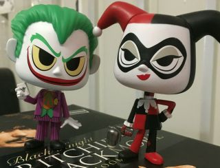 Harley Quinn And Joker Funko Pop Vinyl Figure Set Unboxed Freepost