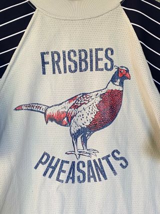 Vintage Frisbies Pheasants Baseball / Softball Jersey Uniform Russell Athletics