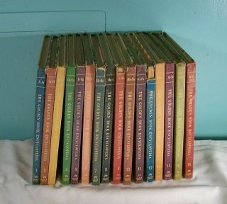 Vintage The Golden Book Encyclopedia,  Complete 16 Volume Set,  1961