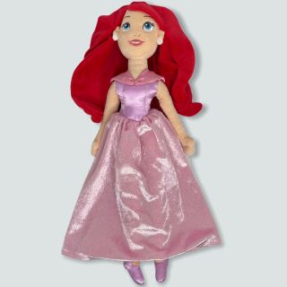 Disney Store The Little Mermaid 19 " Ariel Pink Dress Plush Doll