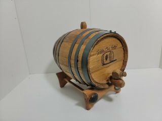 Vintage Golden Oak Barrel Small Wood Keg Whiskey Aging