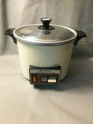 Vtg Hitachi Chime - O - Matic Automatic Rice Cooker Food Steamer 5.  6 Cup Rd - 4053