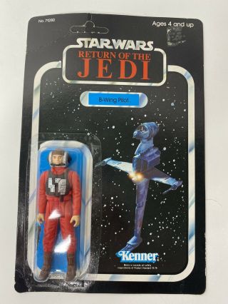 B - Wing Pilot 79 Back Mosc Star Wars Rotj 1983 Kenner Unpunched