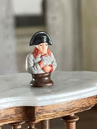 Vintage Artisan Miniature Dollhouse Carol Pongracic Porcelain Napoleon Figurine
