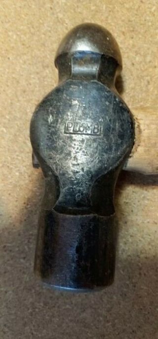 Vintage Plumb Ball Peen Hammer Usa 2 Lb.  6 Oz.