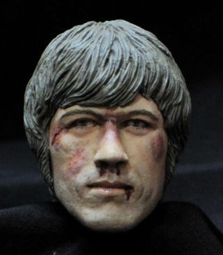 Custom Resin Painted Head Sculpt 1: 6 Scale.  Chuck Norris " Way Of The Dragon "