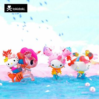 Tokidoki X Hello Kitty Mermicorno Variant Set Of 3 Mini Figures Sanrio Toy