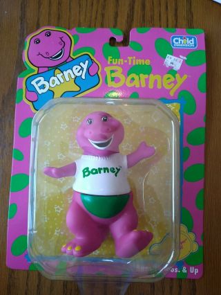 Fun - Time Barney The Lyons Group Vintage 1993 Barney 5 " Toy