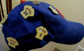 Chicago Cubs Hat With Vintage Pins General Merchandise One Size Fits All