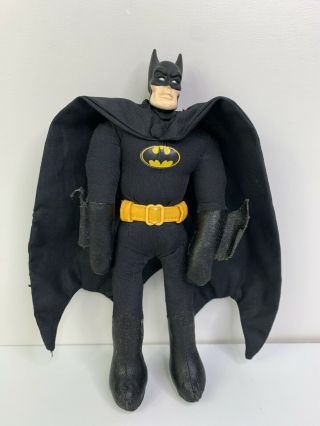 Vintage 1989 Batman 8 " Plush Doll With Cape Applause Inc Dc Comics